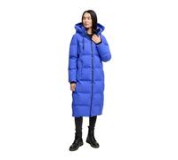 MARIKOO Damen Wintermantel (XS-5XL) - gesteppt, abnehmbare Kapuze, winddicht - N102 - GalaxyBlue Größe L - Gr.L