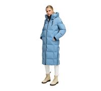 MARIKOO Damen Wintermantel (XS-5XL) - gesteppt, abnehmbare Kapuze, winddicht - N102 - PowderBlue Größe M - Gr.M