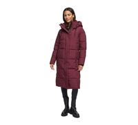 MARIKOO Damen Wintermantel (XS-6XL) - gesteppt, lange Form, abnehmbare Kapuze, Magnettaschen - N057