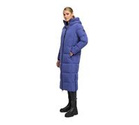 MARIKOO Damen Wintermantel (XS-6XL) - gesteppt, mit Kapuze, verstellbare Ärmelbündchen, taillierter Schnitt - N074 - BlueViolet Größe L - Gr.L