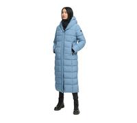 MARIKOO Damen Wintermantel (XS-6XL) - winddicht, gesteppt, Kapuze, abnehmbarer Teddykragen - N088