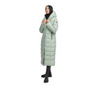 MARIKOO Damen Wintermantel (XS-6XL) - winddicht, gesteppt, Kapuze, abnehmbarer Teddykragen - N088