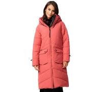 MARIKOO Damen Wintermantel (XS-XXL) - Leicht, Wasserabweisend, Steppmantel, 4 Taschen, 2 Wege Reißverschluss, Warme Jacke Frauen B984 (XS, Rouge)