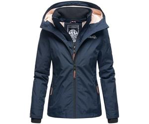 MARIKOO Designer Damen Übergangs Jacke leicht gefüttert Kapuze kurz B659