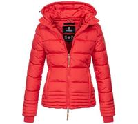 MARIKOO Designer Damen Winter Jacke Steppjacke Winterjacke Stepp gesteppt B668 [B668-Sol-Rot-Gr.S]