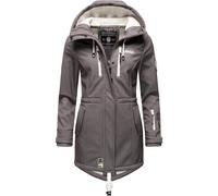 Marikoo Funktionsmantel »Zimtzicke« sportlicher Softshell Parka mit Kapuze, grau