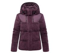 Marikoo Kapuzenplüschjacke Damen aubergine, XL