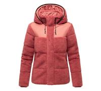Marikoo Kapuzenplüschjacke Damen rot, XS