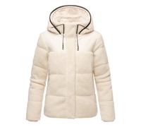 Marikoo Kapuzenplüschjacke Damen weiß, L
