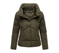 Marikoo kurze Damen Steppjacke mit Kragen & Druckknöpfen - Jalliaa