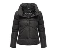 Marikoo kurze Damen Steppjacke mit Kragen & Druckknöpfen - Jalliaa