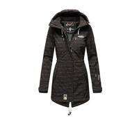Marikoo lange Damen Steppjacke Abendsternchen mit abnehmbarer Kapuze M