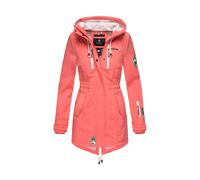 Marikoo Funktionsmantel »Zimtzicke« sportlicher Softshell Parka mit Kapuze, coral