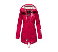 Marikoo lange Damen Steppjacke Abendsternchen mit abnehmbarer Kapuze XS