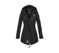 Marikoo lange Damen Steppjacke Abendsternchen mit abnehmbarer Kapuze XS