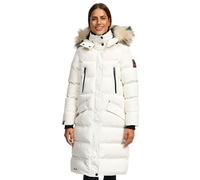MARIKOO lange Damen Winterjacke warmer Parka gesteppt mit Kapuze B890