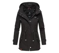 Marikoo leichte Damen Übergangsjacke mit abnehmbarer Kapuze S