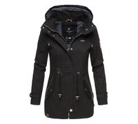 Marikoo leichte Damen Übergangsjacke mit abnehmbarer Kapuze S