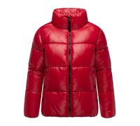 MARIKOO Damen Winterjacke (S-3XL) - gesteppt, hochschließender Kragen, leicht - N071 - DeepRed Größe M - Gr.M