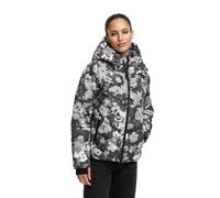 Winterjacke MARIKOO "Samuiaa XVI", Damen, Gr. XL, schwarz flower, Obermaterial: 100% Polyester; Futter: 100% Polyester; Wattierung: 100% Polyester; Ärmelfutter: 100% Polyester, Jacken, mit Kapuze, Top