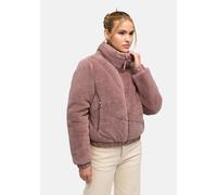 Marikoo "Yuvaa" mit Kapuze Damen Teddyjacke kurz aus weichem Teddyfleece mit Stehkragen (91317415-M) mauve