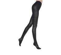 MARILYN blickdichte Strumpfhose mit Pantherprint, 60 Denier, Größe 40/42 (M/L), Farbe Schwarz (black)