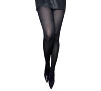 MARILYN elegante Strumpfhose mit Rautenmuster, 60 Denier, Größe 40/42 (M/L), Farbe Schwarz (black & silver)