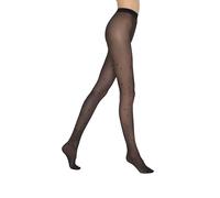 MARILYN elegante Strumpfhose mit Sternchen Motiv, 40 Denier, Größe 42 (XL), Farbe Schwarz (black)