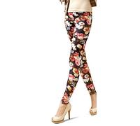 MARILYN gemusterte blickdichte Leggings, 120 Denier, Größe 40/42 (M/L), Farbe Grau (grey & mix)