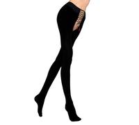 MARILYN Strumpfhose Damen 100 DEN Blickdichte Erotische Feinstrumpfhose (1 Paar, 38/40 M/L, Schwarz/Nero)