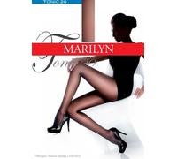 MARILYN Strumpfhose Damen 20 DEN Klassische Halb Transparente Matte Strumpfhosen aus Mikrofaser (1 Paar, 38/40 M/L, Grau/Grey)