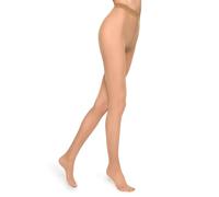 MARILYN Strumpfhose Damen 20 DEN Klassische Halb Transparente Matte Strumpfhosen aus Mikrofaser (1 Paar, 36/38 S/M, Hautfarben/Visone)