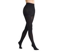 MARILYN Strumpfhose Damen Talia Control 100 DEN Figurformende Taillenformende Schlankmachende Winter Warme Blickdichte Schwarze Strumpfhosen Hohe Taille