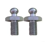 Marine-Druckknöpfe, 2 Stück, M4 x 10 mm, für Segeltuch, Boote, LKW, Wohnmobil, Yachtabdeckungen, sichere Befestigung in Salzwasser-Umgebungen, für den Außenbereich (grau)