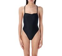 Marine Serre - One-Piece Swimwear With Crisscross Back Detail - Größe XS - schwarz