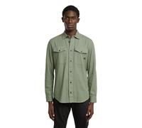 G-STAR Marine Slim Hemd Grün XS Light Orphus Garment Dyed D24963-D454-B565-XS