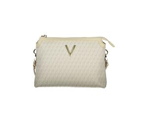 Mario Valentino Beige Polyurethan Damen-Handtasche mit verstellbarem Schultergurt Einheitsgröße