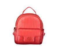 Mario Valentino Rosso Polyurethan Damen Rucksack mit Außentaschen Einheitsgröße