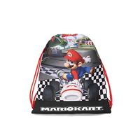 MARIOKART - Rucksack für Mädchen und Kinder mit Kordelzug und Anti-Schlag-System, geeignet als Sporttasche und Kindergarten - Rucksack für Mädchen, nützlich als Schulrucksack und Free-Time, 35 x 42