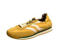 Maripé Pure V.8 Gelb - sportlicher Schnürschuh - Damenschuhe Top Trends, Gelb, leder/textil für Damen, gelb, Größe 36 EU