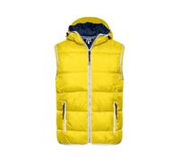 Maritime Weste "JN1076" - James & Nicholson Sun-Yellow/White L