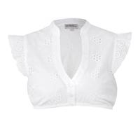 MarJo Damen Dirndlbluse Kunreuth Flügelarm | Offwhite - Elegante, traditionelle Trachtenbluse mit Spitze für Oktoberfest & Festliche Anlässe (DE/NL/SE/PL, Numerisch, 40, Regular, Regular, Offwhite)