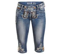 MarJo Damen Trachtenjeans K69-FRANZISKA blau 30