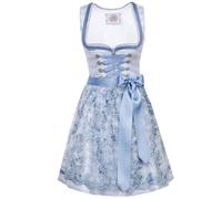 MarJo Dirndl Alessa mit Spitzenschürze 693150 | Wasserblau 50cm 40