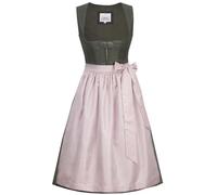 Marjo Dirndl Codi | Edles Midi-Dirndl schlicht elegant | Damen (DE/NL/SE/PL, Numerisch, 38, Regular, Regular, grün | Farn Mauve)