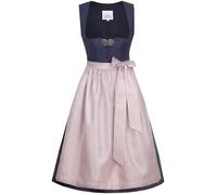 Marjo Dirndl Codi | Edles Midi-Dirndl schlicht elegant | Damen (DE/NL/SE/PL, Numerisch, 42, Regular, Regular, blau | Nachtblau Mauve)