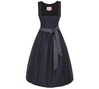 Marjo Dirndl Ellgau 70cm Länge | Midi mit Knöpfen | Mididirndl Ton-in-Ton (DE/NL/SE/PL, Numerisch, 38, Regular, Regular, blau)