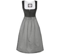Marjo Dirndl Finningen 65cm Länge | Cord-Dirndl Midi mit Reißverschluss und Schürzenschließe | Damen