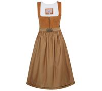 Marjo Dirndl Finningen 65cm Länge | Cord-Dirndl Midi mit Reißverschluss und Schürzenschließe | Damen (DE/NL/SE/PL, Numerisch, 38, Regular, Regular, Honig)