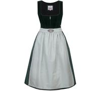 Marjo Dirndl Grafling 65cm Länge | Samtdirndl mit Schließe und Reißverschluss | Damen (DE/NL/SE/PL, Numerisch, 38, Regular, Regular, Forest)